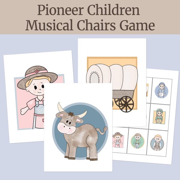 Pioneer Children Musical Chairs Game, Primary Singing Time, 2025 Come Follow Me,  Activity Days, Primary Games for Kids, FHE, Family Games