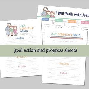 PRIMARY Goal Setting Kit for LDS Children and Youth Program | 2026 "I Will Walk with Jesus" image 4