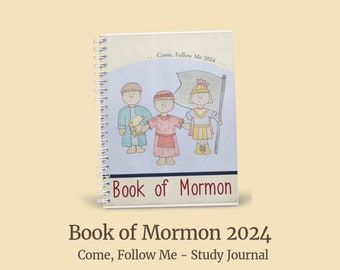 Book of Mormon Come Follow Me Study Journal | LDS Scripture Study | Resources for Study - CFM 2024 | Book of Mormon Friends