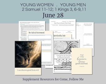 Juni 22–28 LDS Stundenplan für Junge Damen und Junge Männer | „Erhöre du im Himmel Ihr Gebet“ | König David, König Solomon's Tempel