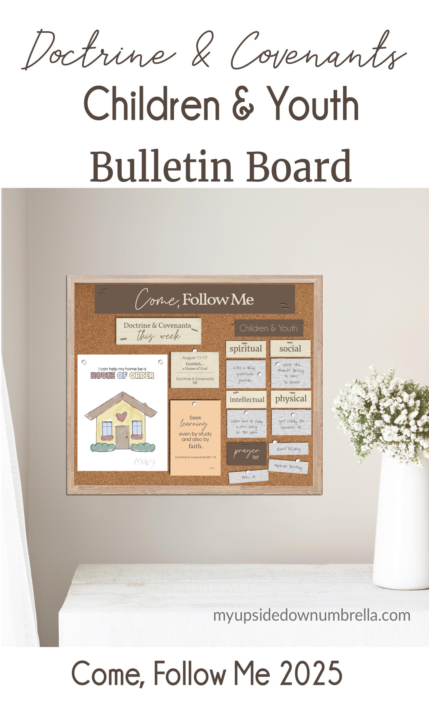 Come Follow Me AND Children and Youth FAMILY Bulletin Board - Doctrine ...