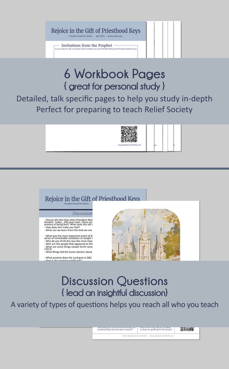 President Russell M. Nelson Rejoice in the Gift of Priesthood Keys, April 2024 General Conference Relief Society Lesson Helps and Handouts zdjęcie 2