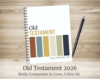 Old Testament Scripture Study Journal for Come, Follow Me 2026 | Blocks Cover