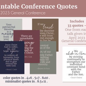 General Conference Printable Quotes BUNDLE From April 2023 Conference ...