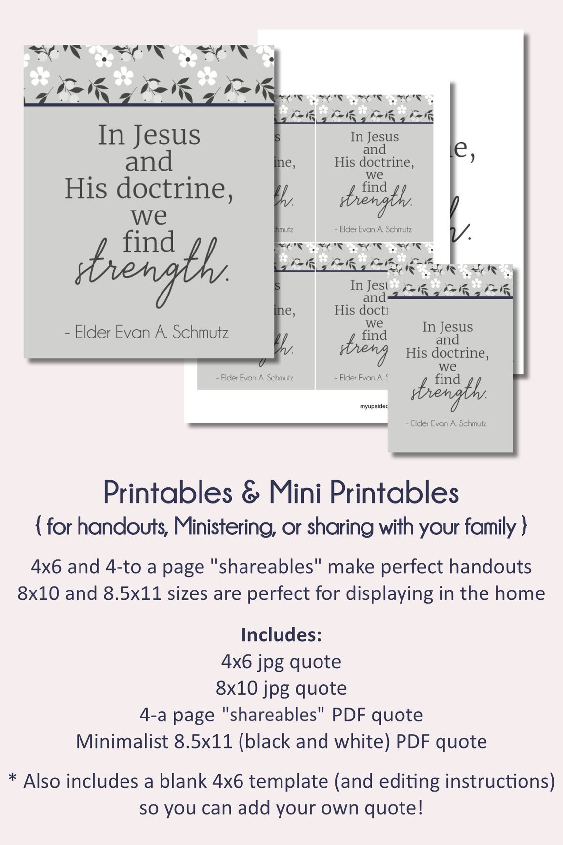 Trusting the Doctrine of Christ Elder Evan A. Schmutz Relief Society