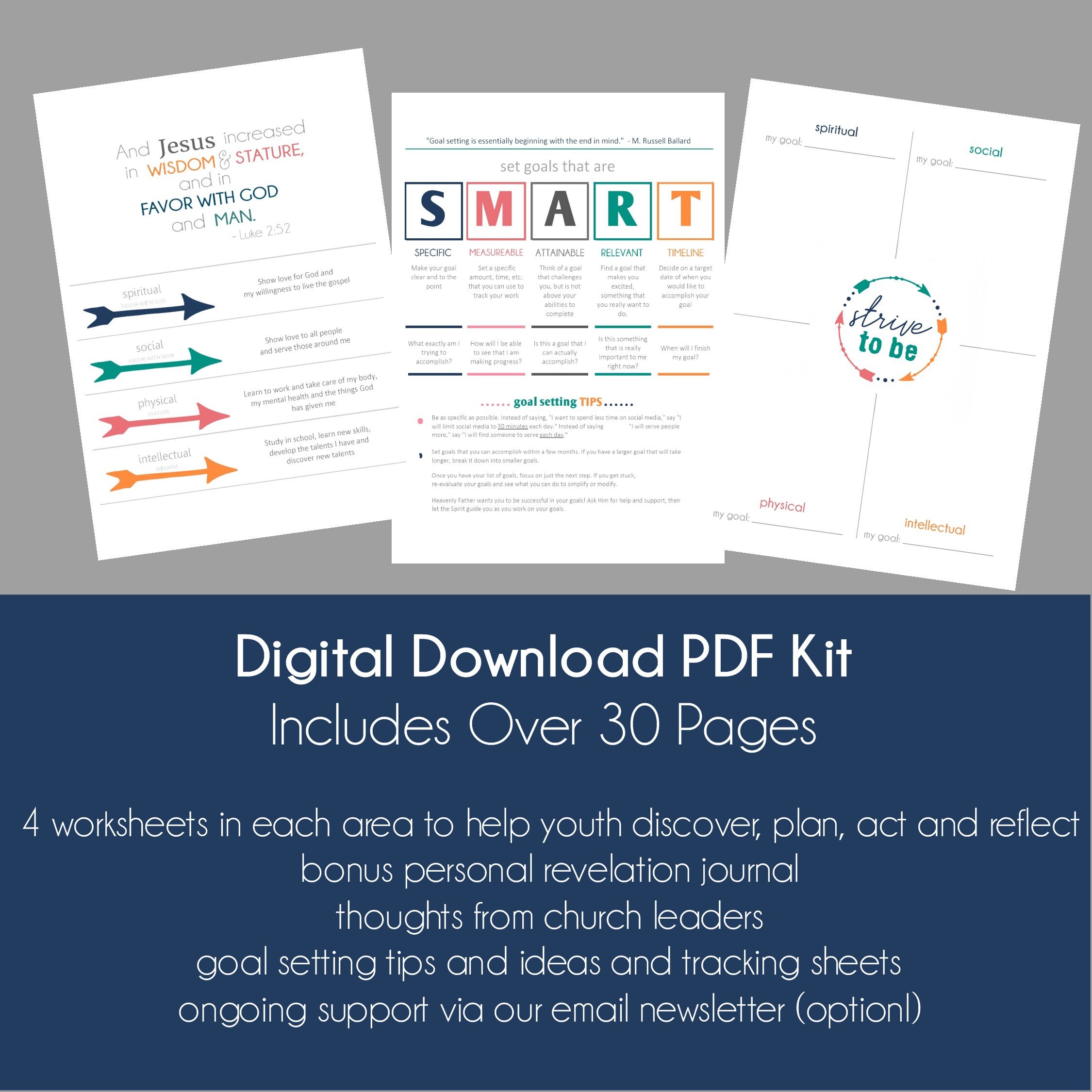 Children and Youth LDS Personal Development Journal Workbook - Etsy