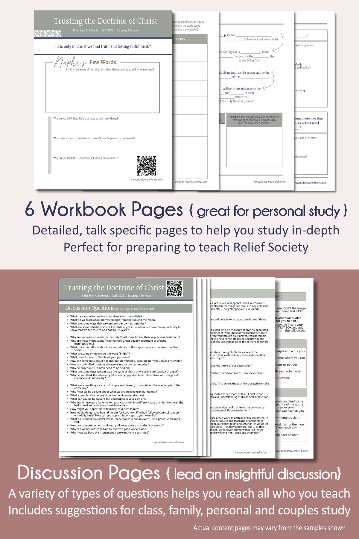 Trusting the Doctrine of Christ Elder Evan A. Schmutz Relief Society