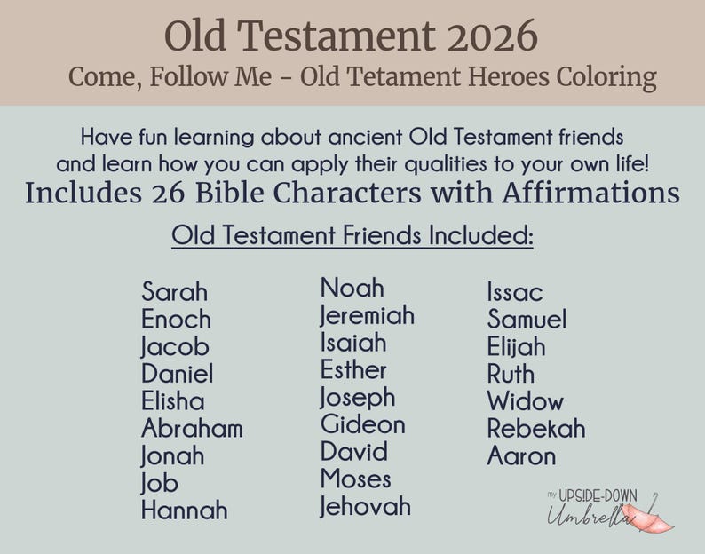 Old Testament Heroes Coloring Book | Bible Coloring Pages - Etsy Canada