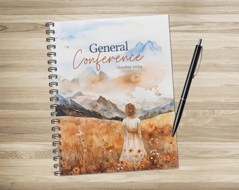 October 2024 General Conference Journal | General Conference Notebook & Study Guide, LDS General Conference Packet for Note Taking *Digital*