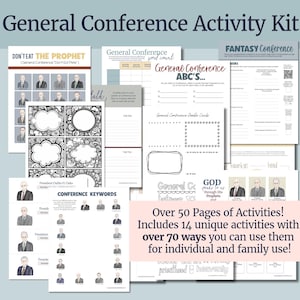 LDS General Conference Games and Activity Packet April 2026 - Etsy