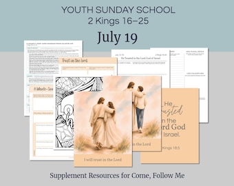 Del 13 al 19 de julio / Materiales de apoyo para las lecciones de la Escuela Dominical para jóvenes SUD / “Confió en el Señor Dios de Israel” / El rey Ezequías, las Escrituras y los convenios
