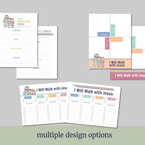 PRIMARY Goal Setting Kit for LDS Children and Youth Program | 2026 "I Will Walk with Jesus" image 5