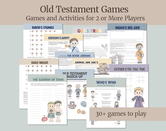 Old Testament Games and Activities | Printable Bible Fun