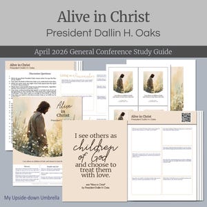 Presidente Dallin H. Oaks - Vivo en Cristo - Esquema de la lección y guía de estudio de la Sociedad de Socorro de la Conferencia General de abril de 2026