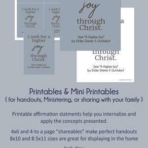 A Higher Joy - Elder Dieter F. Uchtdorf - RS Lesson Outline, Relief