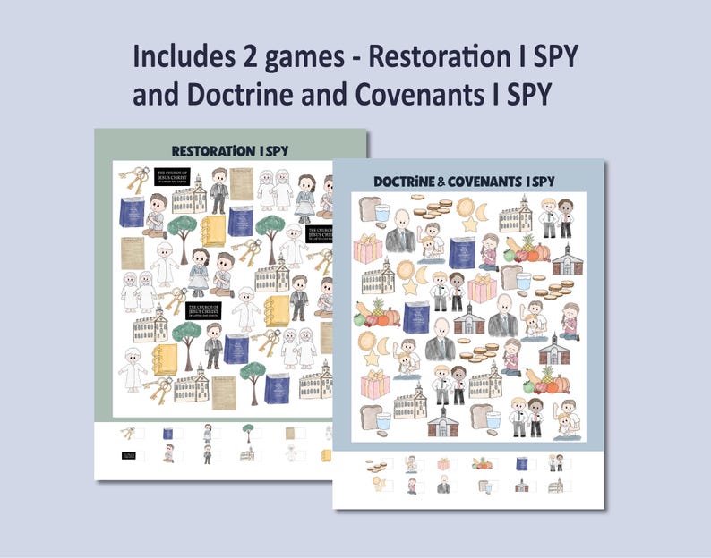 Doctrine and Covenants I Spy Games - the Restoration and D&C 2025 Come ...