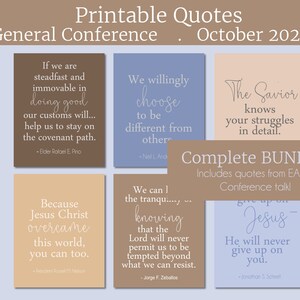 General Conference Printable Quotes BUNDLE From October 2022 - Etsy