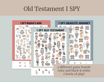Old Testament I Spy Games - Noah's Ark, Israelite Journey, Old Testament Stories