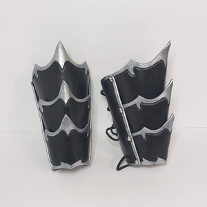 Fantasy Leather Bracers/ Leather Armor/ Leather Bracers/ Pair