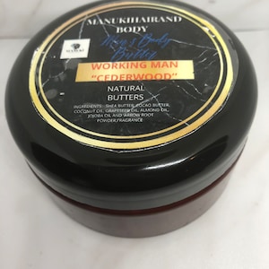 MENS BODY BUTTER/Cedar wood Shaving and Grooming/Husband or Boyfriend Gift