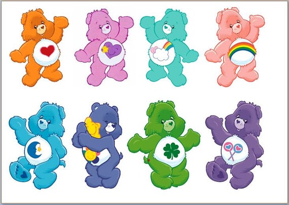 6 Care Bear Iron on transfers | Etsy