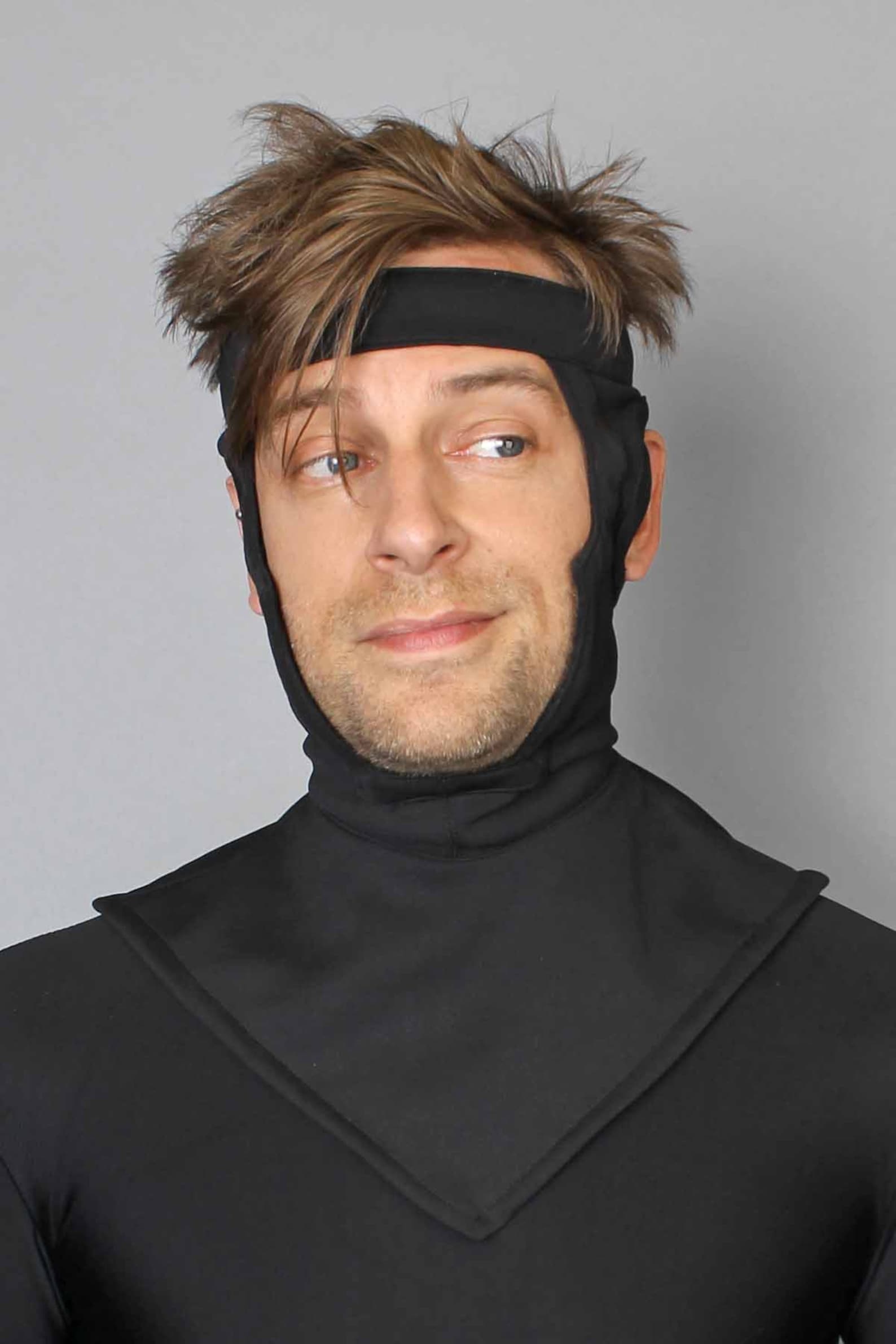 Black SUPER HERO BALACLAVA by Eyecon Cosplay Gambit Havok Etsy