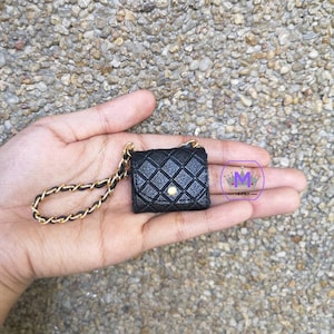 Miniature Shoulder Bag for Dolls 1/12, 1/8, 1/6, 1/4, 1/3 scale, Doll Bag, Doll Accessories, Miniature bag for Doll Collectors
