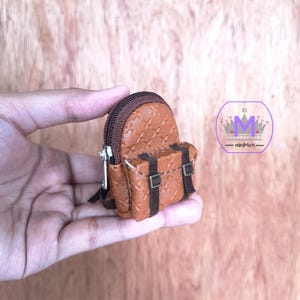 Miniature Backpack for Dolls 1/6 scale, Doll Bag, Doll Accessories, Miniature bag for Doll Collectors