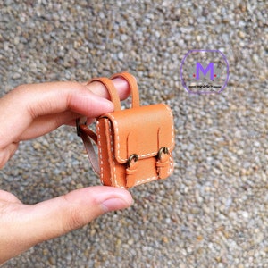Miniature messenger bag backpack school bag for Dolls 1/6 scale or 1/12 scale, Doll Bag, Doll Accessories, Miniature bag for Doll Collectors