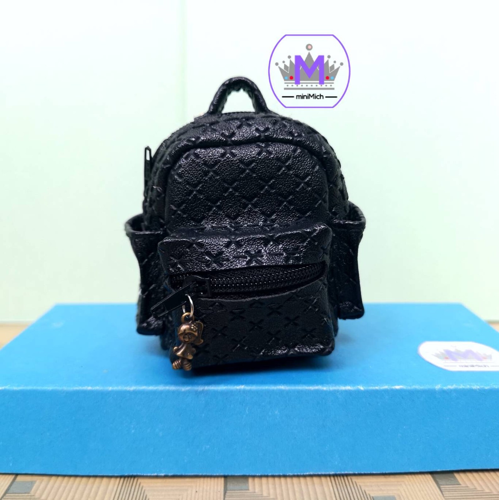 Miniature Backpack for Dolls Black Bag Doll Bag Doll Etsy