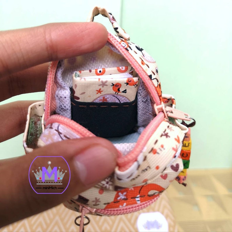 Miniature Backpack for Dolls Elephant design Doll Bag Doll Etsy