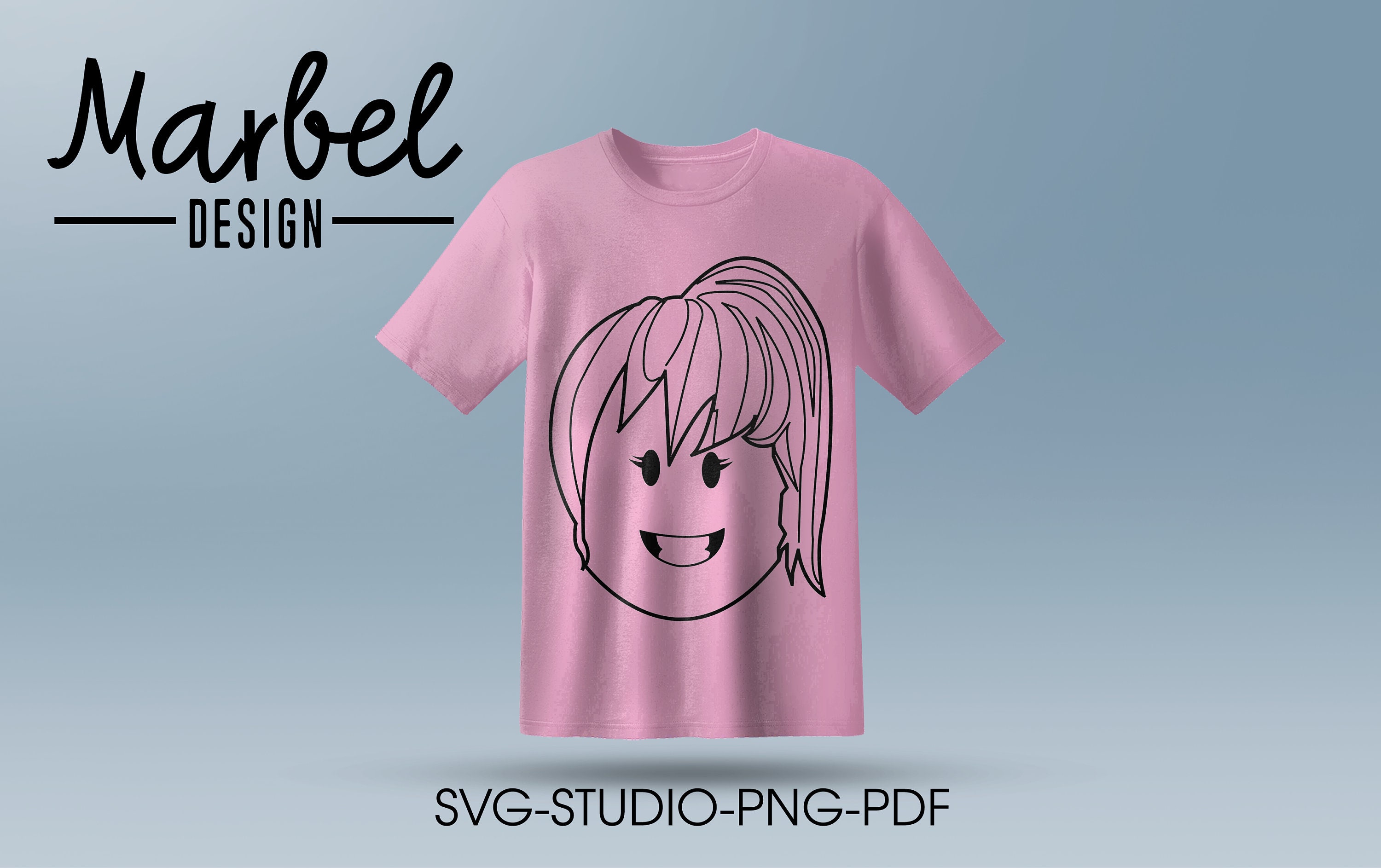 Download Roblox Girl Svg Digital Beach Cutting File Studio Png Etsy