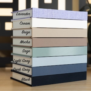 20-photo 5x7 Linen Bookcloth Slip-In Custom Matted Portrait Photo Album | 10-page (20 photo/prints)