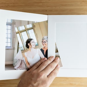 50-Foto 5x7 Leinen Buchtuch Slip-In benutzerdefinierte mattiert Fotoalbum | 25-seitig (50 Fotos/Drucke)