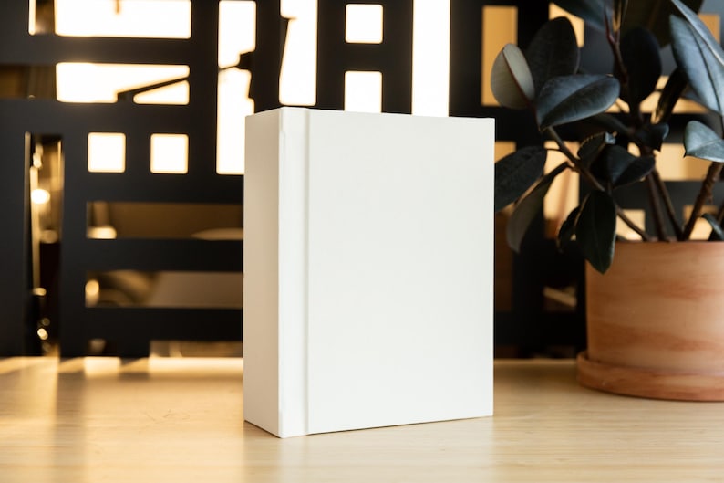 Cream 50photo 5x7 Linen Book Cloth Slipin Custom Matted Photo Album