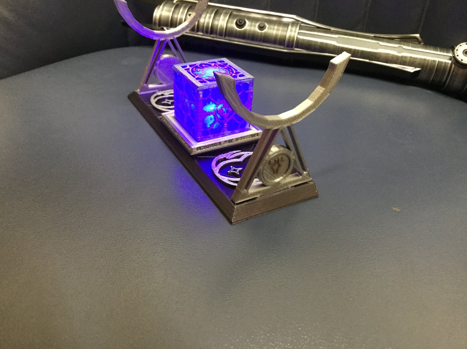 Grey Jedi LED Lightsaber Display Stand Etsy