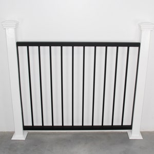 Square Steel Railings, Metal Handrails For Stairs, Square Metal Railing Outdoor, Metal custom size Banisters
