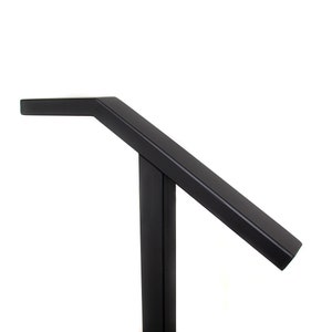 Modern Outdoor Handrail, Modern Rectangle Single Post Handrail, Single Step Railing, Outdoor Stair Rail, Made in USA