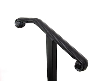 Volute Single Post Handrail For Stairs, Volute Single Post Handrail Outdoor, Single Post Handrail, Metal Single Post Handrail For Stairs