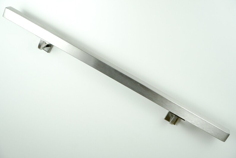 Stainless steel Modern square tube Handrail Iron Stair rail Etsy