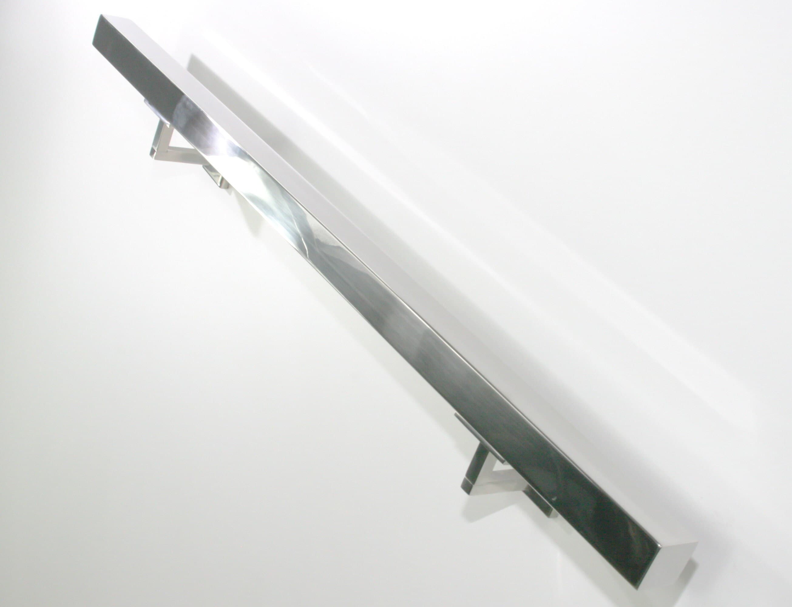 1.5"x1.5" Square Stainless Steel Handrail | Straight Cut