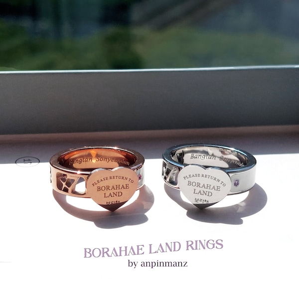 BTS Borahae Land rings