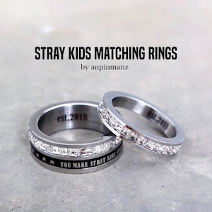 Stray Kids matching rings, SKZ merch, SKZ Stay, Stray Kids S-class, Stray Kids merch, kpop jewelry, kpop ring image 1