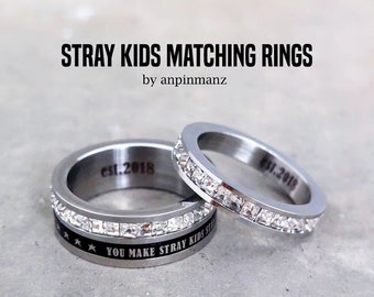 Stray Kids bijpassende ringen, SKZ merch, SKZ Stay, Stray Kids S-class, Stray Kids merch, kpop sieraden, kpop ring