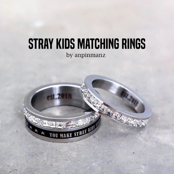 Stray Kids matching rings, SKZ merch, SKZ Stay, Stray Kids S-class, Stray Kids merch, kpop jewelry, kpop ring