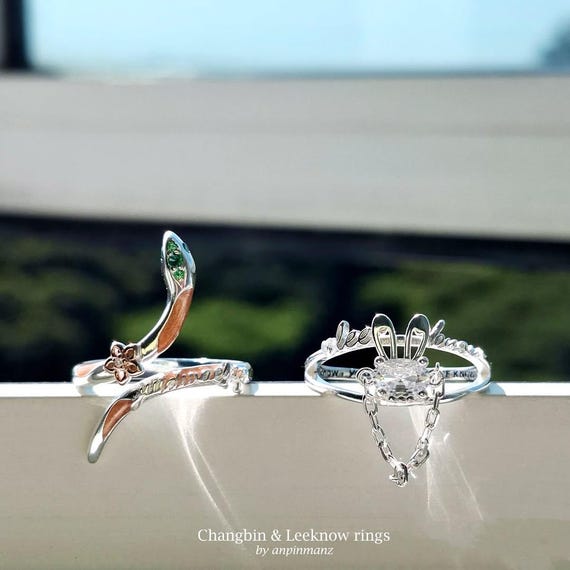 Amazon.com: Yanmzmin Skz Ring Stainless Steel Spinner Stray