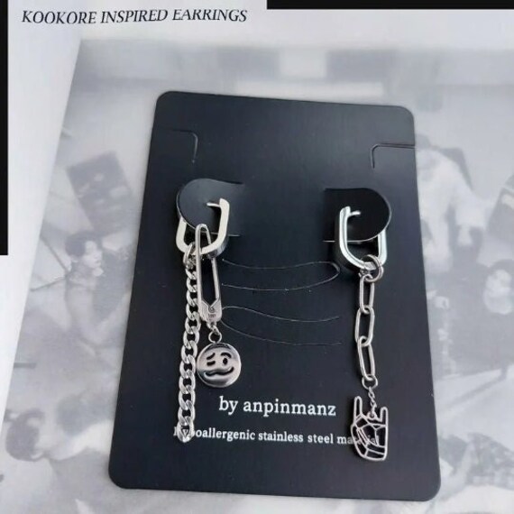 Pendientes Jungkook Etsy España