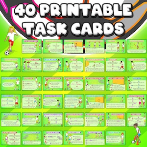 Soccer Skills and Drills - Printable Task Cards for PE and Sport - Etsy