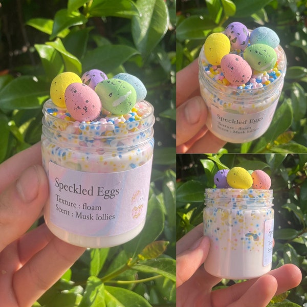 Speckled Eggs - Australian scented slime- floam - 4.5oz