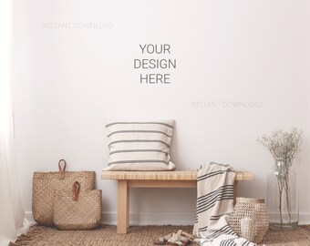 Download Blank Wall Mockup Etsy PSD Mockup Templates